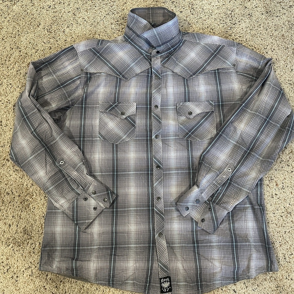 Men’s Wrangler Rock47 Button Up XXL